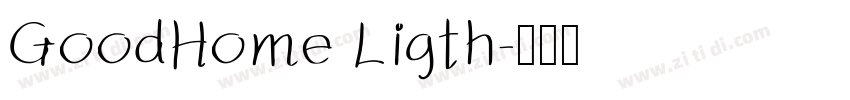 GoodHome Ligth字体转换